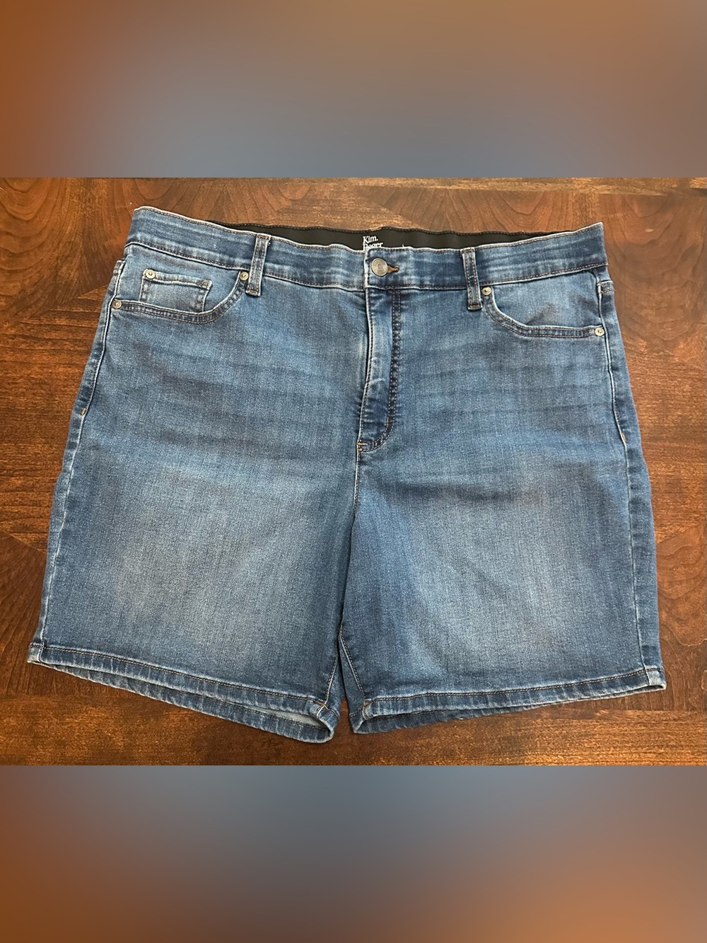Kim Rogers Black Waistband with Light Blue Denim